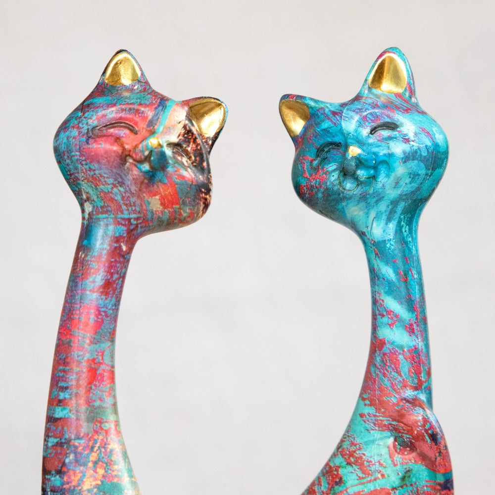 Abstract Cat Decor Display Pieces (2 Piece Set)