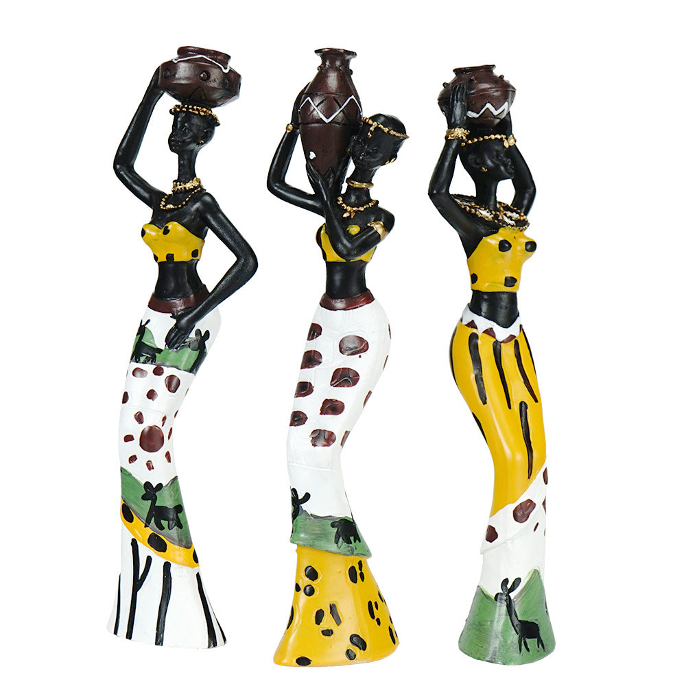 African Women Decor Display Set (3 Piece Set)