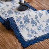 Blue Floral Table Runner