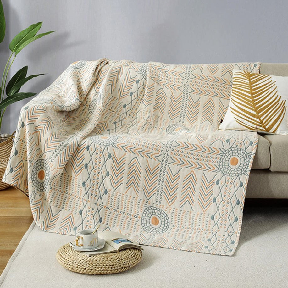 Bohemian Aztec Throw Blanket