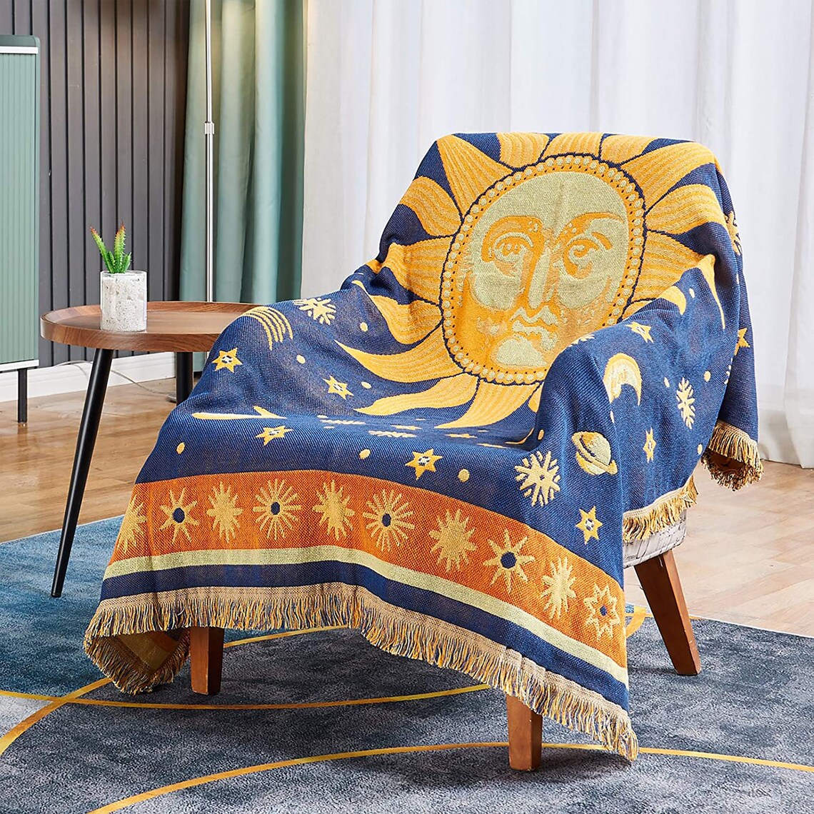 Bohemian Sun Throw Blanket