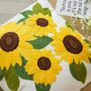 Embroidered Sunflower Cushion Covers