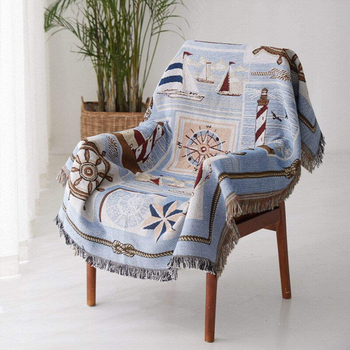 Nautical Throw Blanket