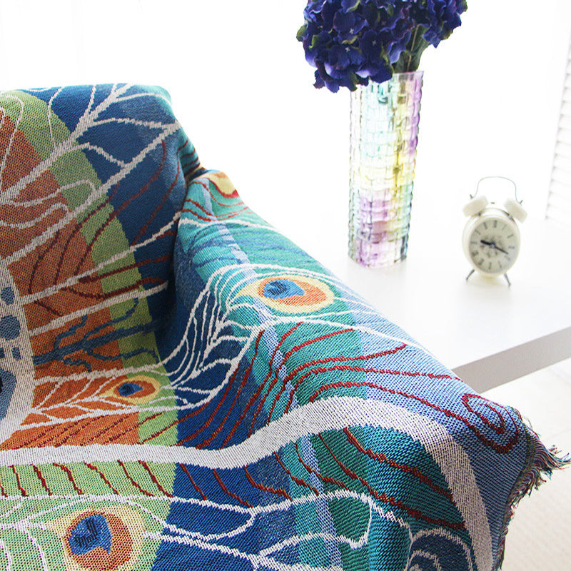 Peacock Throw Blanket