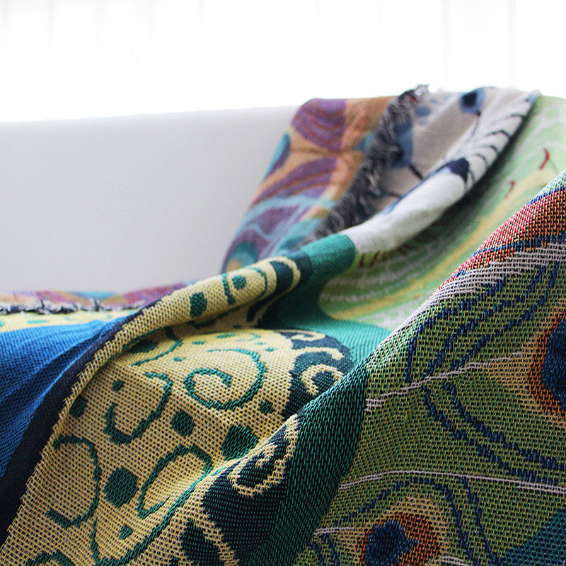 Peacock Throw Blanket