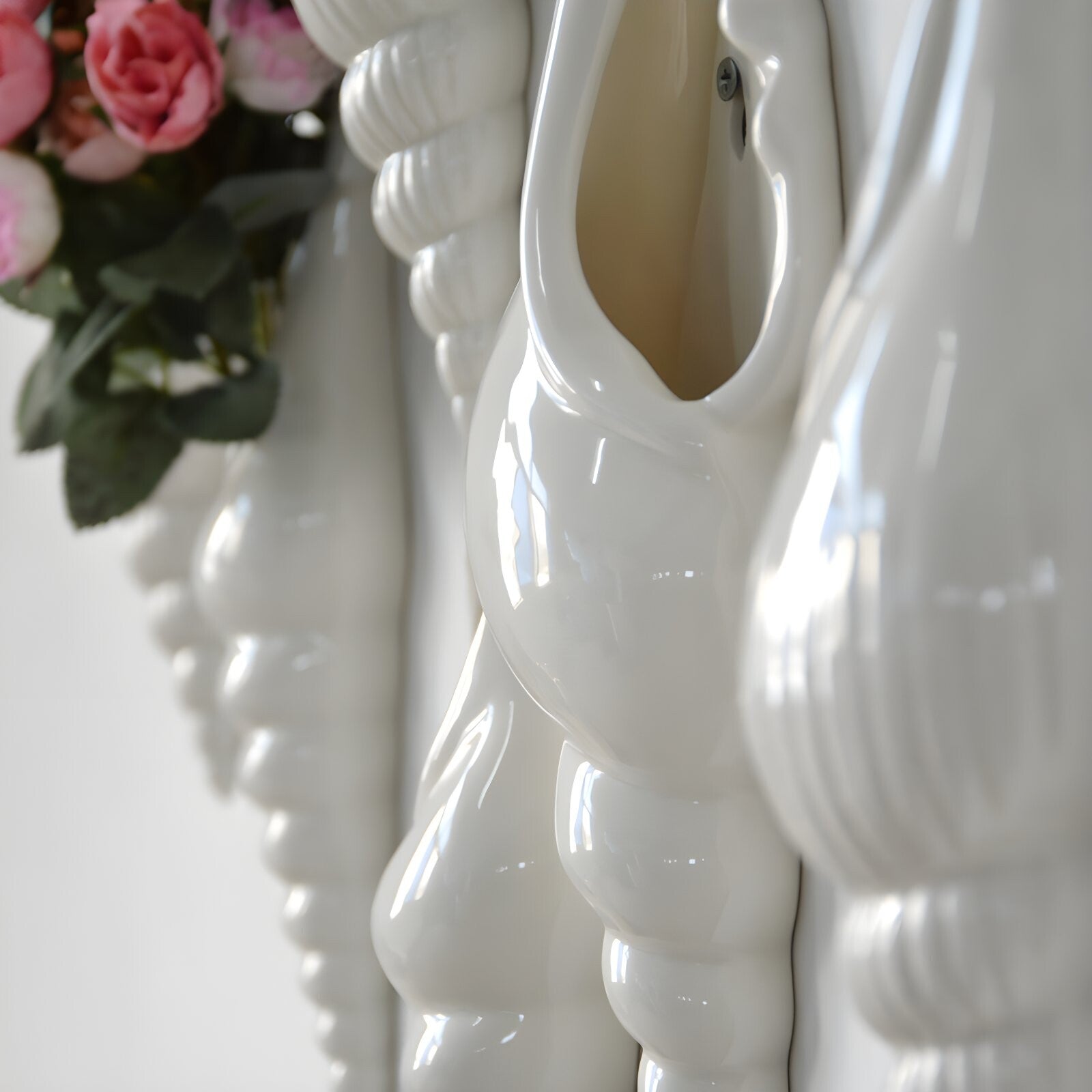 Sea Shell Ceramic Wall Vase