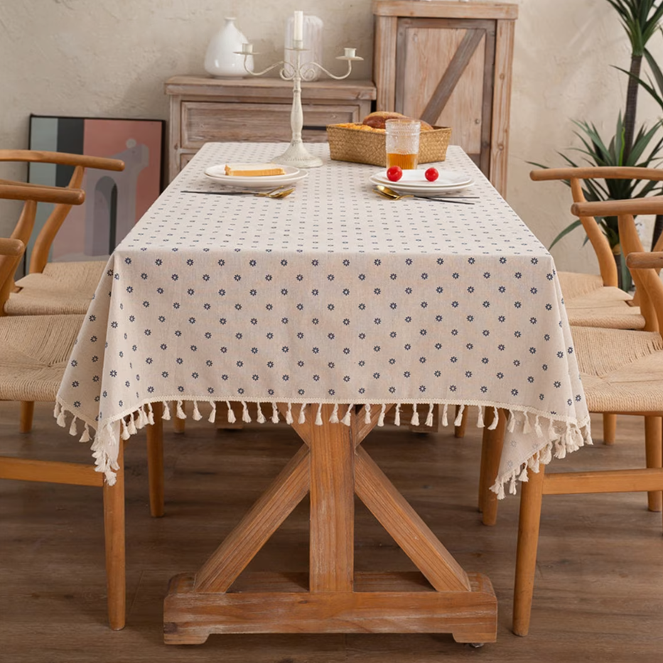 Blue Blossom Tablecloth