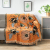 Vintage Nazar Eye Throw Blanket