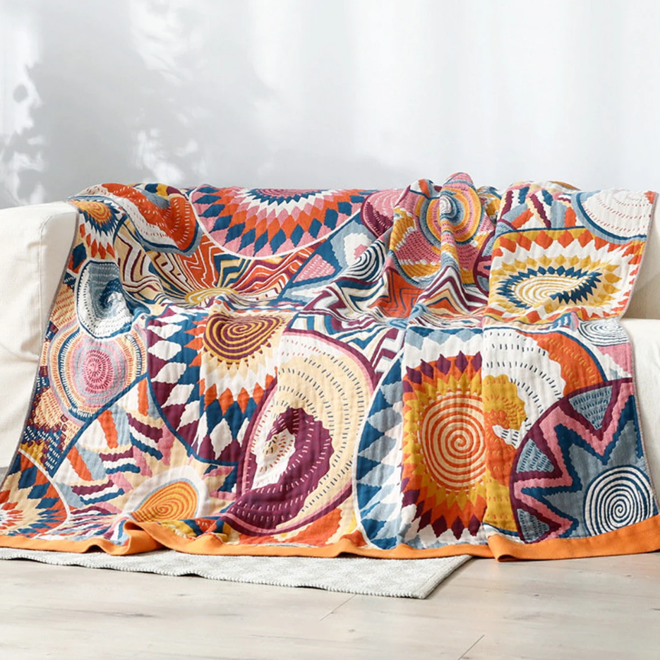 Nordic Swirls Throw Blanket