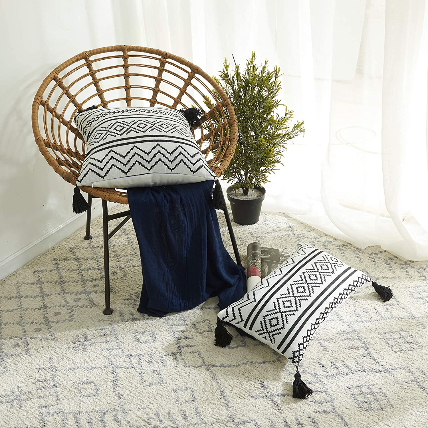 Nordic Tassel Cushion Covers