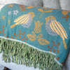 Reversible Scandinavian Bird Throw Blanket