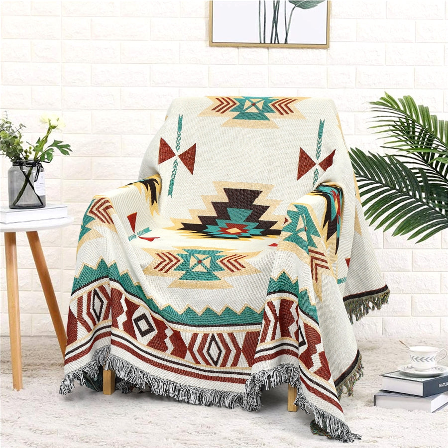 Rustic Aztec Throw Blanket - Bow And Snow – Bow & Snow