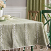 Striped Green Tablecloth